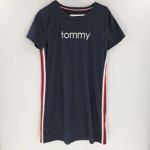 Tommy Hilfiger sport dress blue stripe medium bodycon